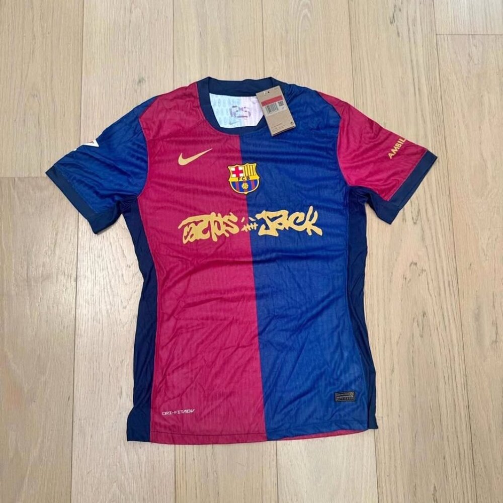 FC BARCELONA x Travis Scott Cactus Jack Limited Edition Jersey